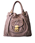 LUX Metal Shopping Tote, front view